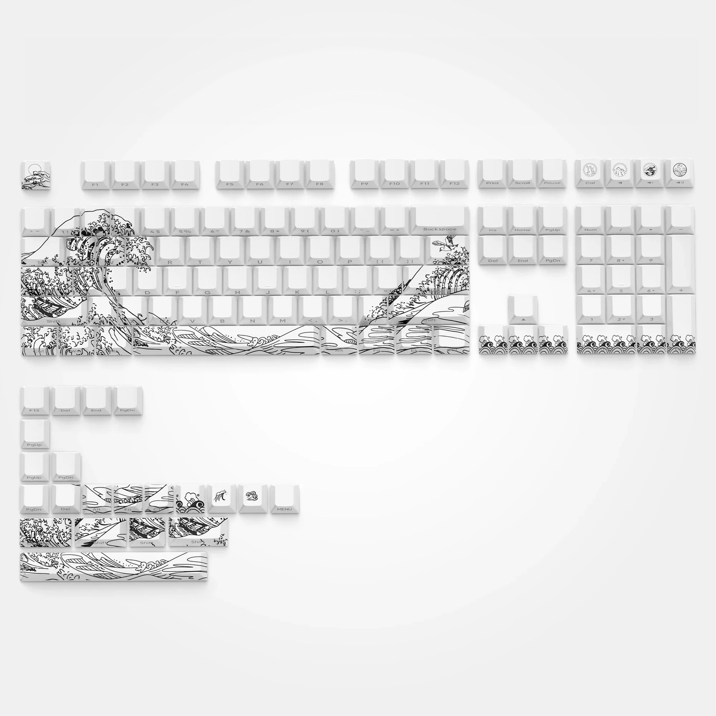 Keycaps Waves White